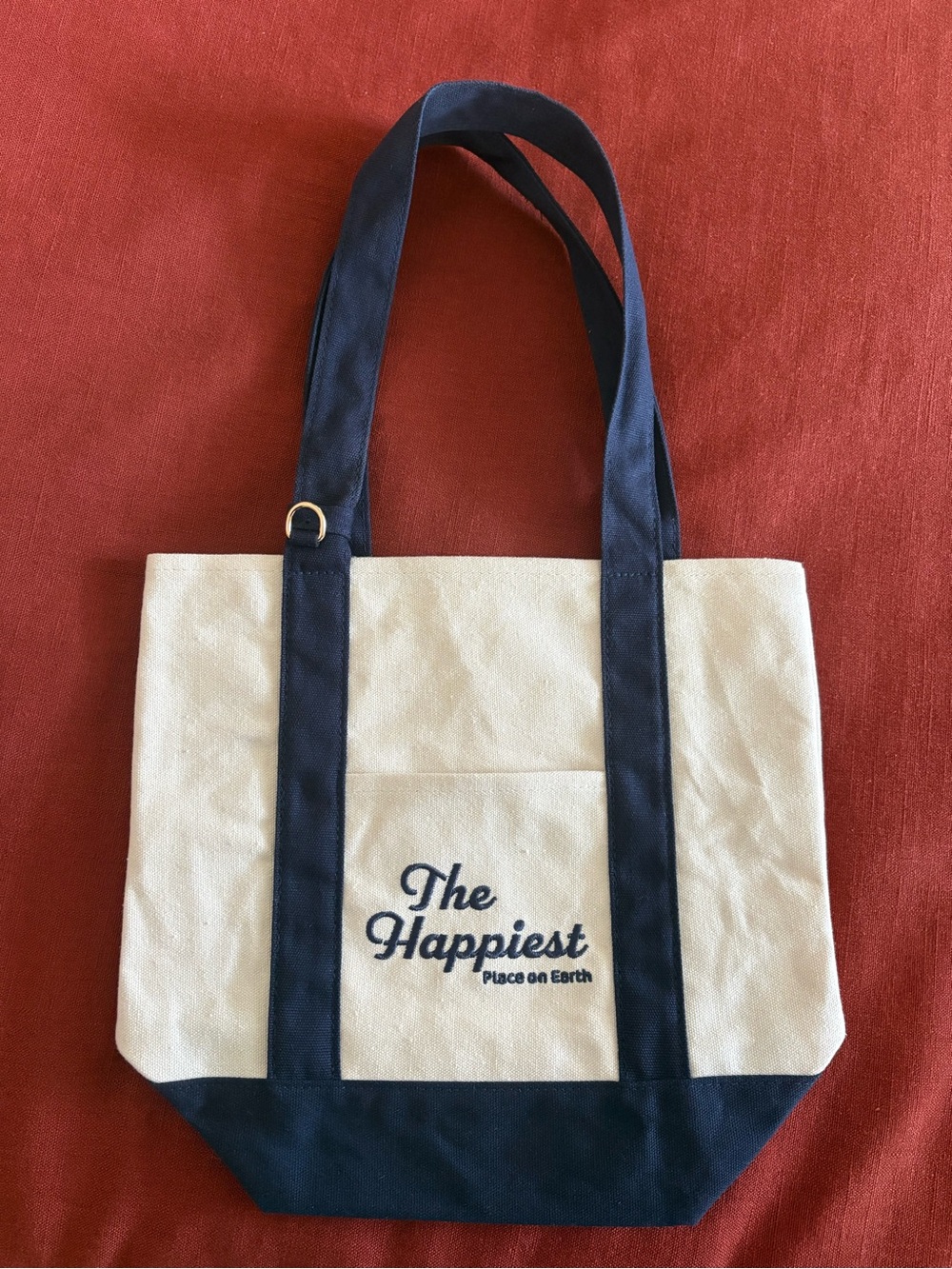 EUC Disneyland Happiest Place canvas mini tote